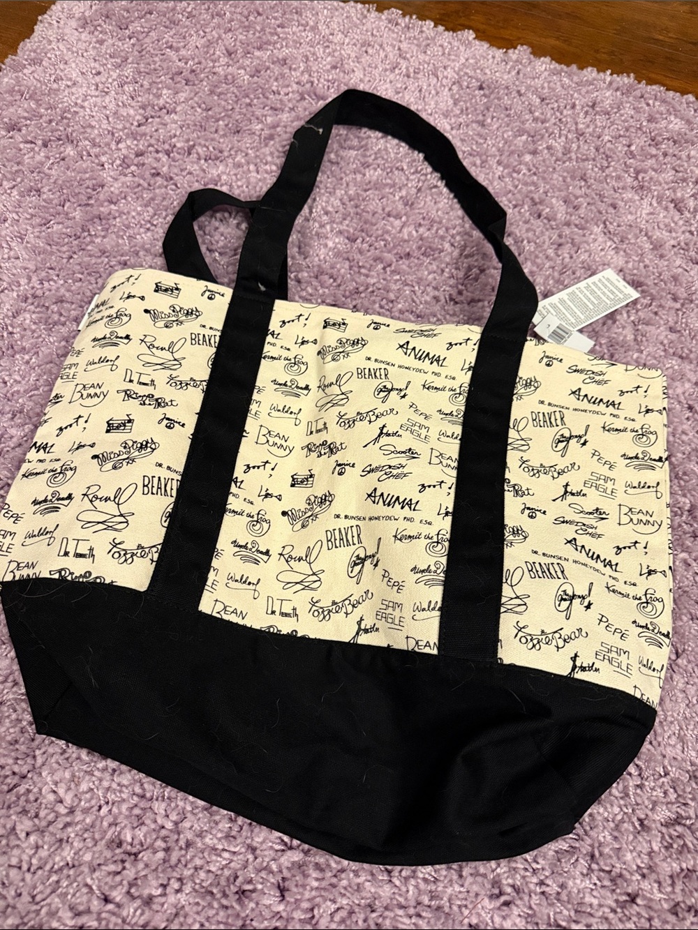 D23 2026 Exclusive Muppet Studios Large Canvas Tote Bag - Picture 5 of 5